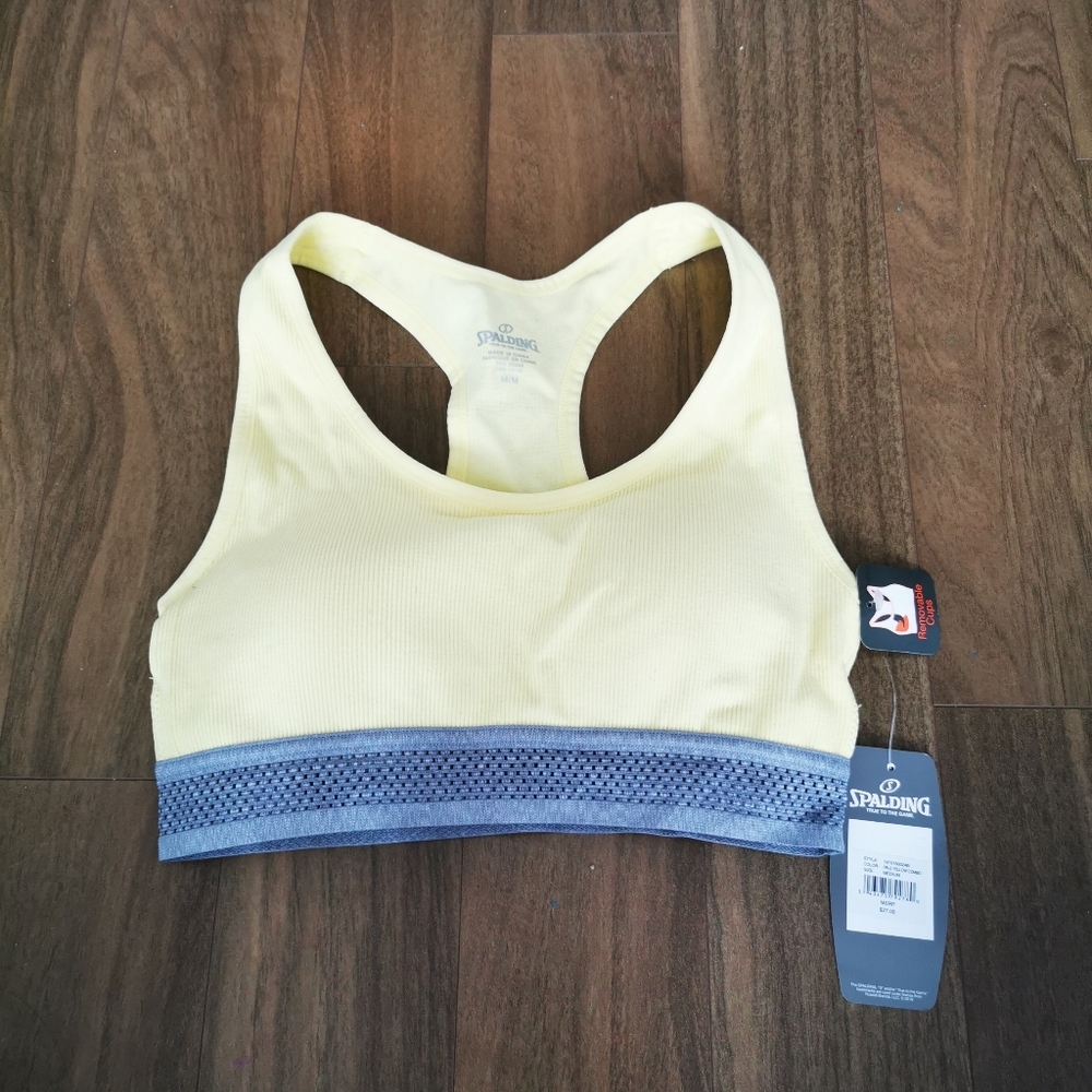 Light Yellow Sports Bra